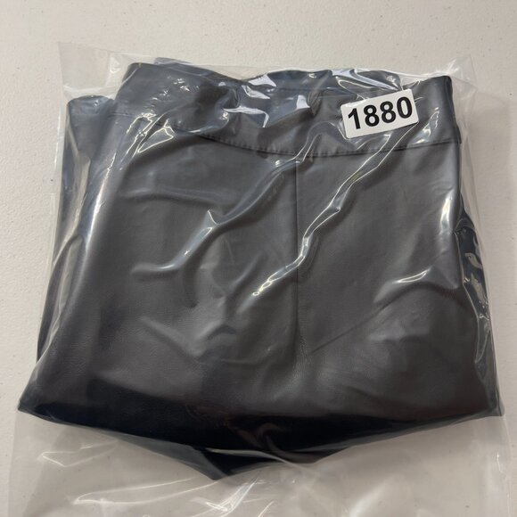 DO+BE Black Faux Leather Ruffle Skort Trendy – Women’s Small - Picture 8 of 8